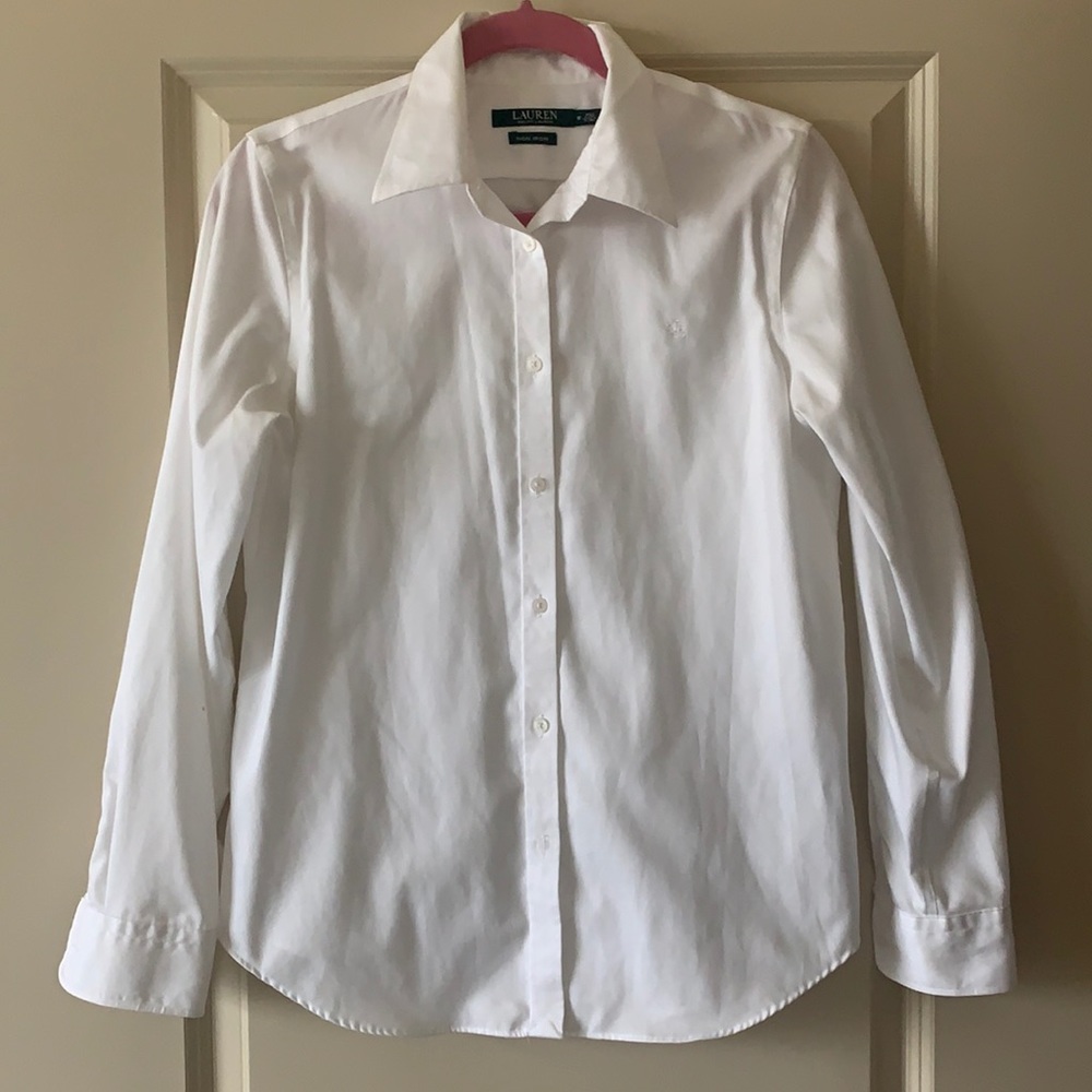 Ralph Lauren Classic White Button Down Non-Iron